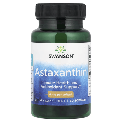 Swanson Astaxanthin Immune Health and Antioxidant Support 4 mg 60 Softgels