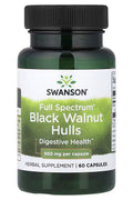 Swanson Full Spectrum Black Walnut Hulls Digestive Health 500 mg 60 Caps