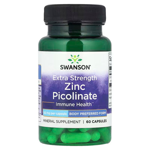 Swanson Zinc Picolinate 50 mg 60 Capsules