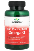 Swanson Omega 3 EPA DHA High Concentrate 120 Mini Softgels