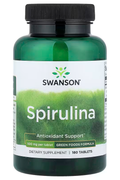 Swanson Spirulina Greens & Superfoods Antioxidant Support 500 mg 180 Tablets