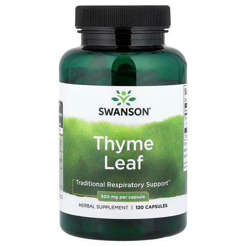 Swanson Thyme Leaf 500 mg 120 Capsules