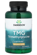 Swanson TMG Trimethylglycine Betaine Anhydrous Liver Health 500 mg 90 Capsules