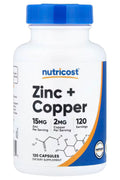 Nutricost Zinc Çinko + Copper 120 Capsules