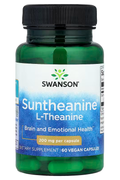 Swanson Suntheanine L-Theanine Brain & Cognitive 200 mg 60 Vegan Capsules
