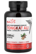 Nutri Men's Nitric Oxide Complex Tongkat Ali Citrulline Tribulus Ashwagandha 120 Vegan Capsules