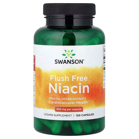 Swanson Vitamins Flush Free Vitamin B3 Niacin 500 mg 120 Capsules