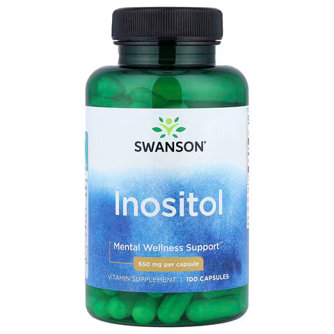 Swanson Vitamins, Inositol Cognitive focus Liver health 650 mg 100 Caps