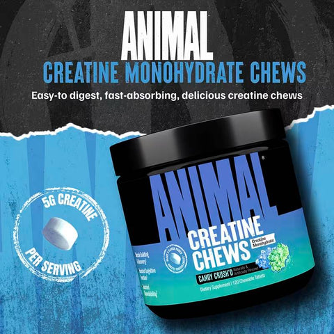 Animal Creatine Monohydrate Chews 120 Chewable Tablet
