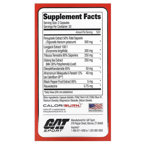 GAT TESTROL FİRE THERMO FENUGREEK + TRİBULUS TESTO BOOSTER 60 Kapsül