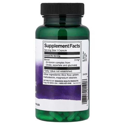 Swanson Triple Boron Complex 3 mg 250 Capsules