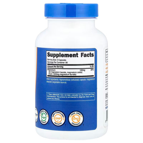 Nutricost Magnesium Taurate Sleep 240 Capsules