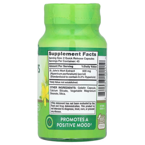 Nature's Truth St. John's Wort 90 Quick Release Caps