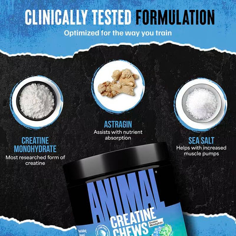 Animal Creatine Monohydrate Chews 120 Chewable Tablet