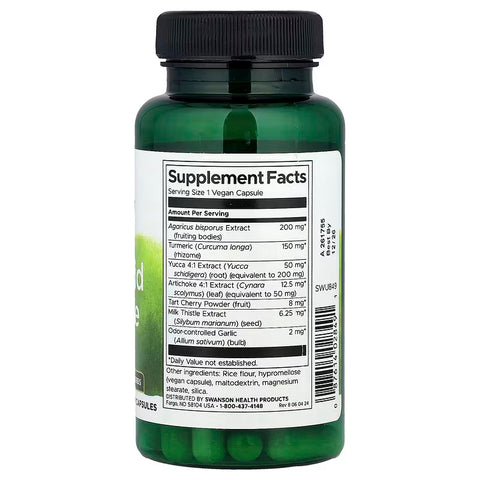 Swanson Uric Acid Cleanse Turmeric Yucca Kidney Detox Cleanse Formulas 60 Vegan Capsules