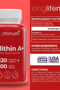 LongLifeNutri Urolithin A+ Pomegranate 1000mg 120 Caps
