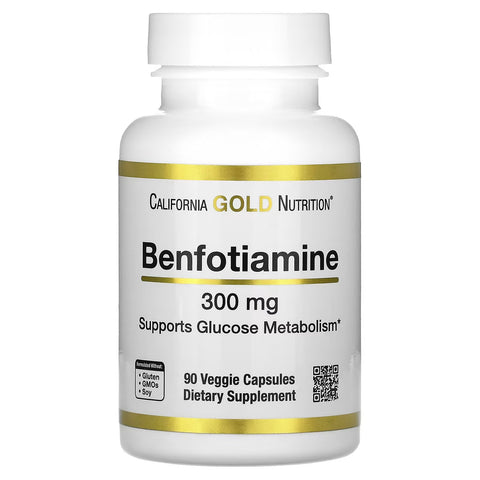California Gold Nutrition Benfotiamine, 300 mg 90 Kapsül