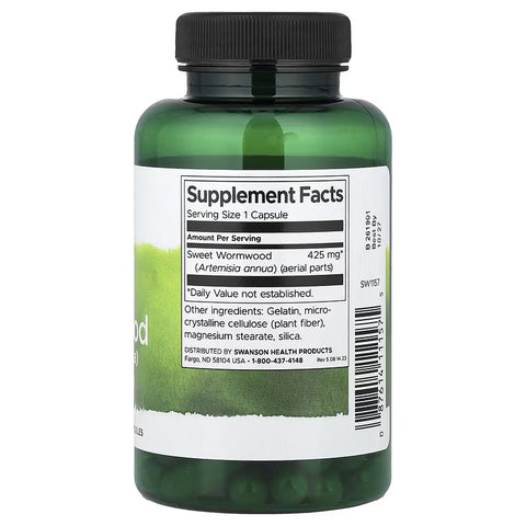 Swanson Full Sweet Wormwood Artemisia Artemisin Tatlı pelin otu 425 mg 90 Caps