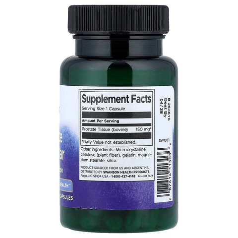 Swanson Prostate Glandular Men's Health 150 mg 60 Capsules