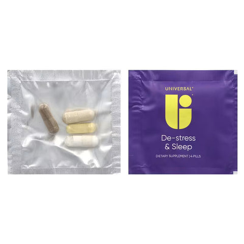 Universal U De-Stress & Sleep Multivitamin Ashwagandha & Theanine & Valerian Root & Melatonin 30 Pill Packs
