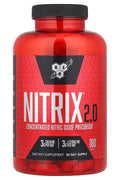 BSN, Nitrix 2.0 Nitric Oxide Creatine Monohydrate L-Citrulline 180 Tablets