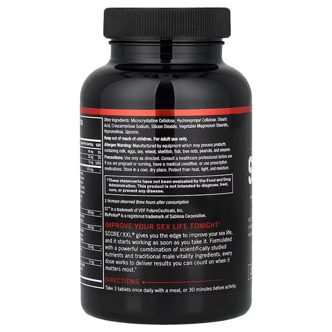 Force Factor SCORE! XXL Male Enhancement L-Citrulline , Panax ginseng , Horny Goat , Black Maca  60 Tablet