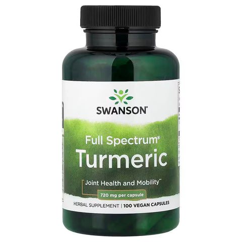 Swanson Vitamins Full Spectrum Turmeric & Curcumin Antioxidants 720 mg 100 Vegan Caps