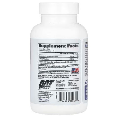 GAT, Sport Caffeine Metabolism and Performance 100 Tablets