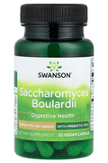 Swanson Saccharomyces Boulardii with Prebiotic MOS 30 Vegan Capsules