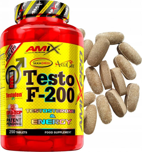 AMİX AmixPro TestoF-200 Daa Aspartic Acid + Tribulus + Maca + Akg Arginine / 250 Tabs