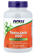 NOW Foods TestoJack Maca Tribulus Tongkat ali American Ginseng 200 120 Veg Capsules