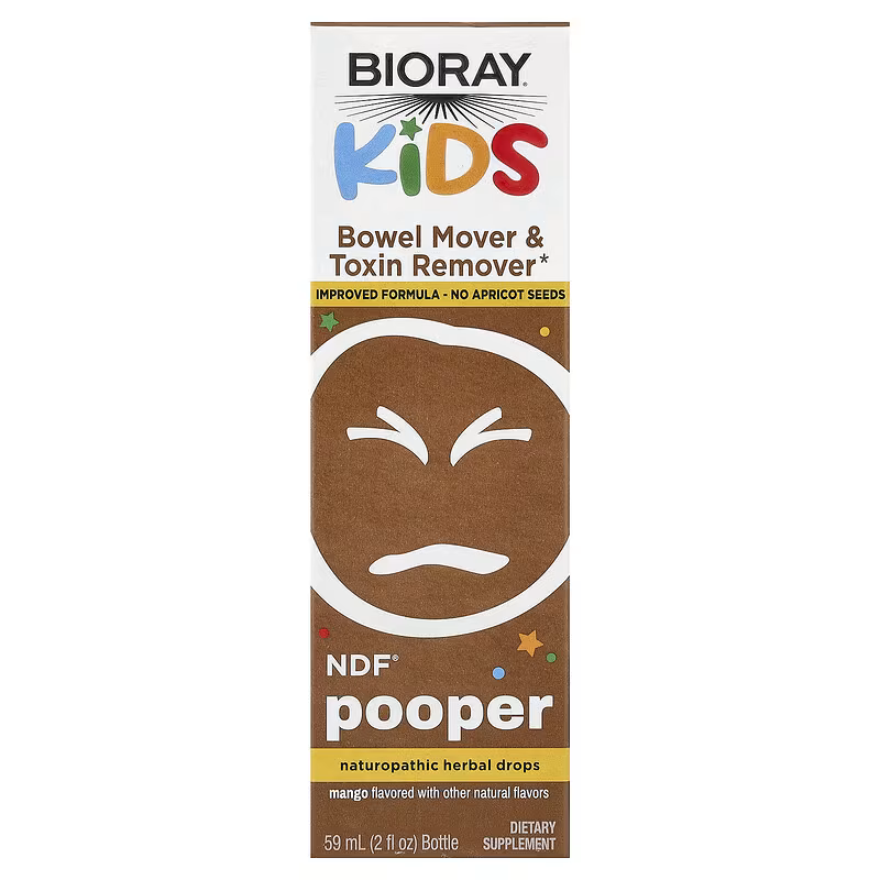 Bioray Kids NDF Pooper Children's Digestive Support Mango 2 fl oz 59 m ...