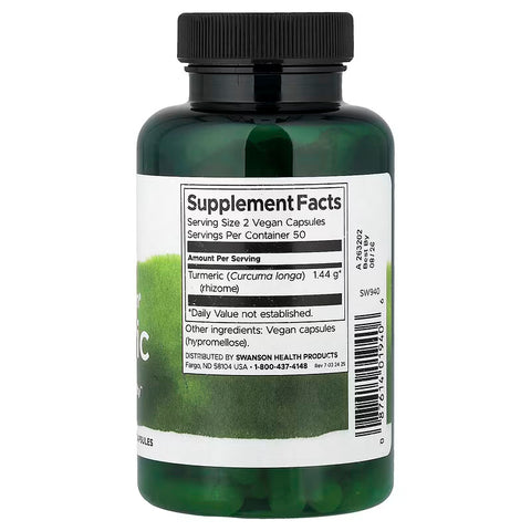 Swanson Vitamins Full Spectrum Turmeric & Curcumin Antioxidants 720 mg 100 Vegan Caps