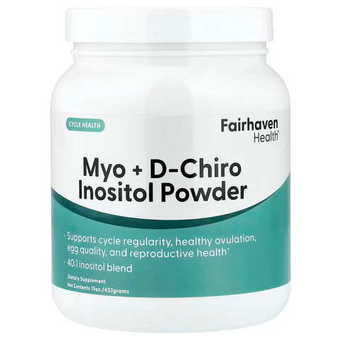 Fairhaven Health Myo D-Chiro Inositol Perimenopause & Menopause Support Powder 432 g - 180 Servis