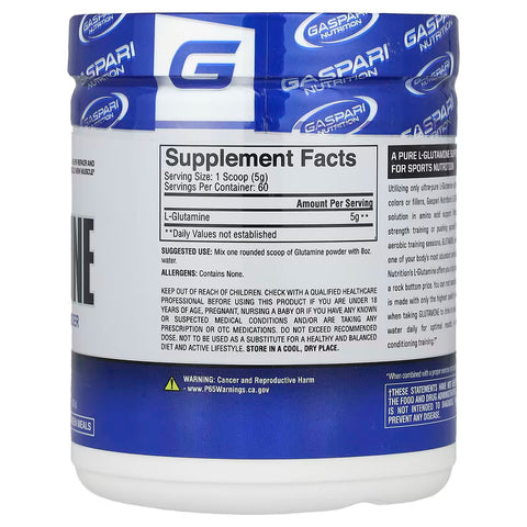 Gaspari Nutrition Glutamine Unflavored 300 g