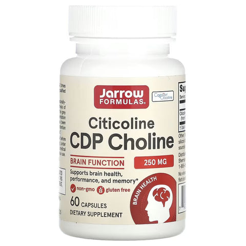 Jarrow Formulas, Citicoline,(Sitikolin) CDP Choline, Brain Health and Memory 250 mg, 60 Caps