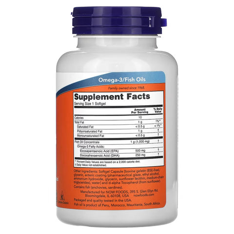 NOW Foods, Ultra Omega-3 Fish Oil, (Balık yağı) 90 Softgels