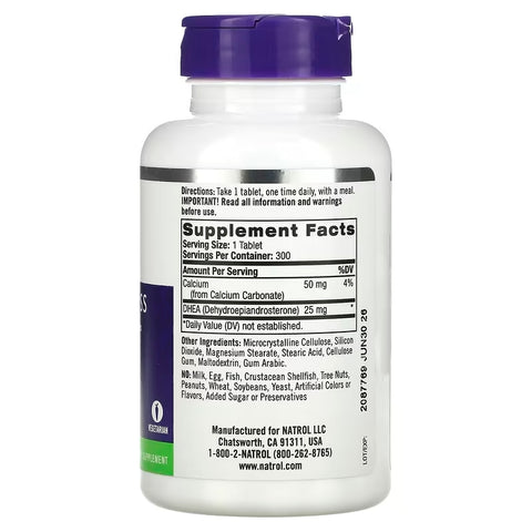 Natrol DHEA 25 mg 300 Tablet - ABD MENŞEİ