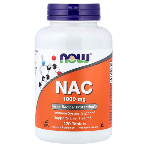 NOW Foods NAC 1000 mg 120 Capsules 