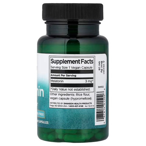 Swanson melatonin Sleep Support 3 mg 120 Vegan Capsules