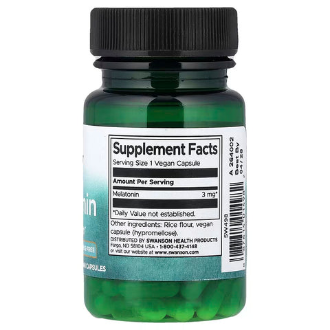 Swanson Sleep Support 3 mg 60 Capsules