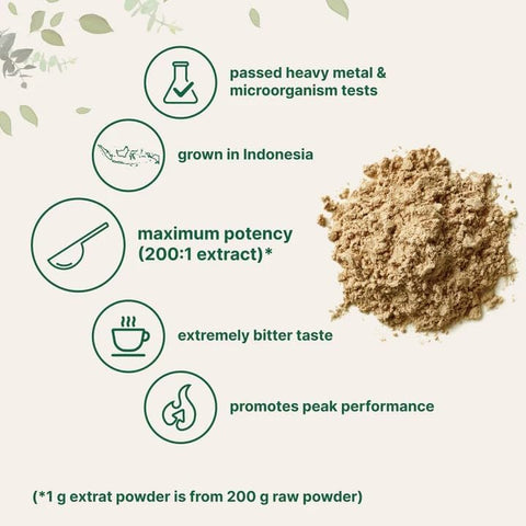 Micro Ingredients Tongkat Ali 200:1 Extract Powder 100 gr - 200 Servis