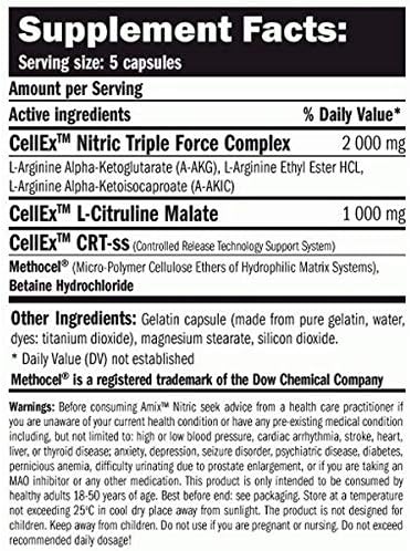 Amix Nitric Oxide Arginine Booster 125 Caps