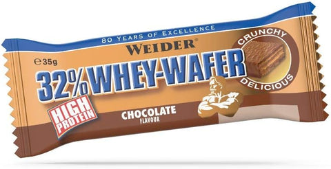 Weider Chocolate 35g Whey Wafer Bar - Pack of 12X35 Bars