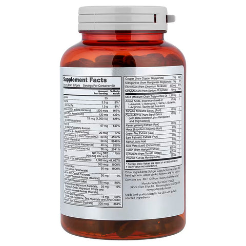 NOW Foods Sports Men's Active Sports Multivitamin 180 Softgels