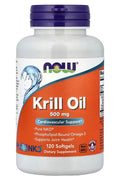 NOW Foods Krill Oil Omegas & Fish Oils EPA DHA 500 mg 120 Softgels