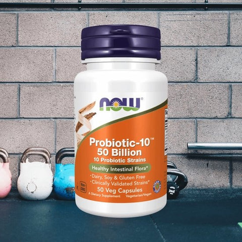 NOW Foods Probiotic-10 Gut Health 50 Billion 50 Veg Capsules