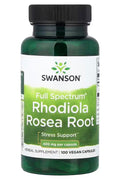Swanson Full Rhodiola Rosea Root 400 mg, 100 Vegan Caps