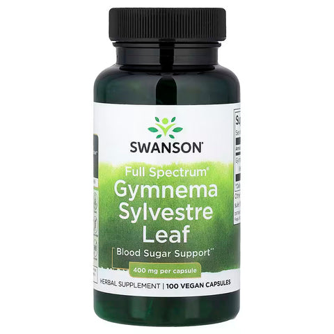 Swanson Full Spectrum Gymnema Sylvestre Leaf Blood Sugar Support Traditional Ayurvedic 100 Caps