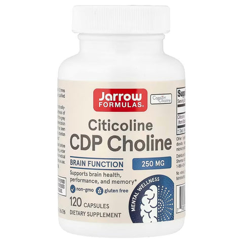 Jarrow Formulas Citicoline CDP Choline brain Cognizin Citicoline 250 mg 120 Capsules